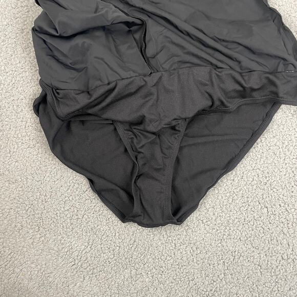 Reebok Women's Sz. 14 Black Quick Dry UPF 50+ Control Swim Shorts w/ Brief Liner - Picture 12 of 13